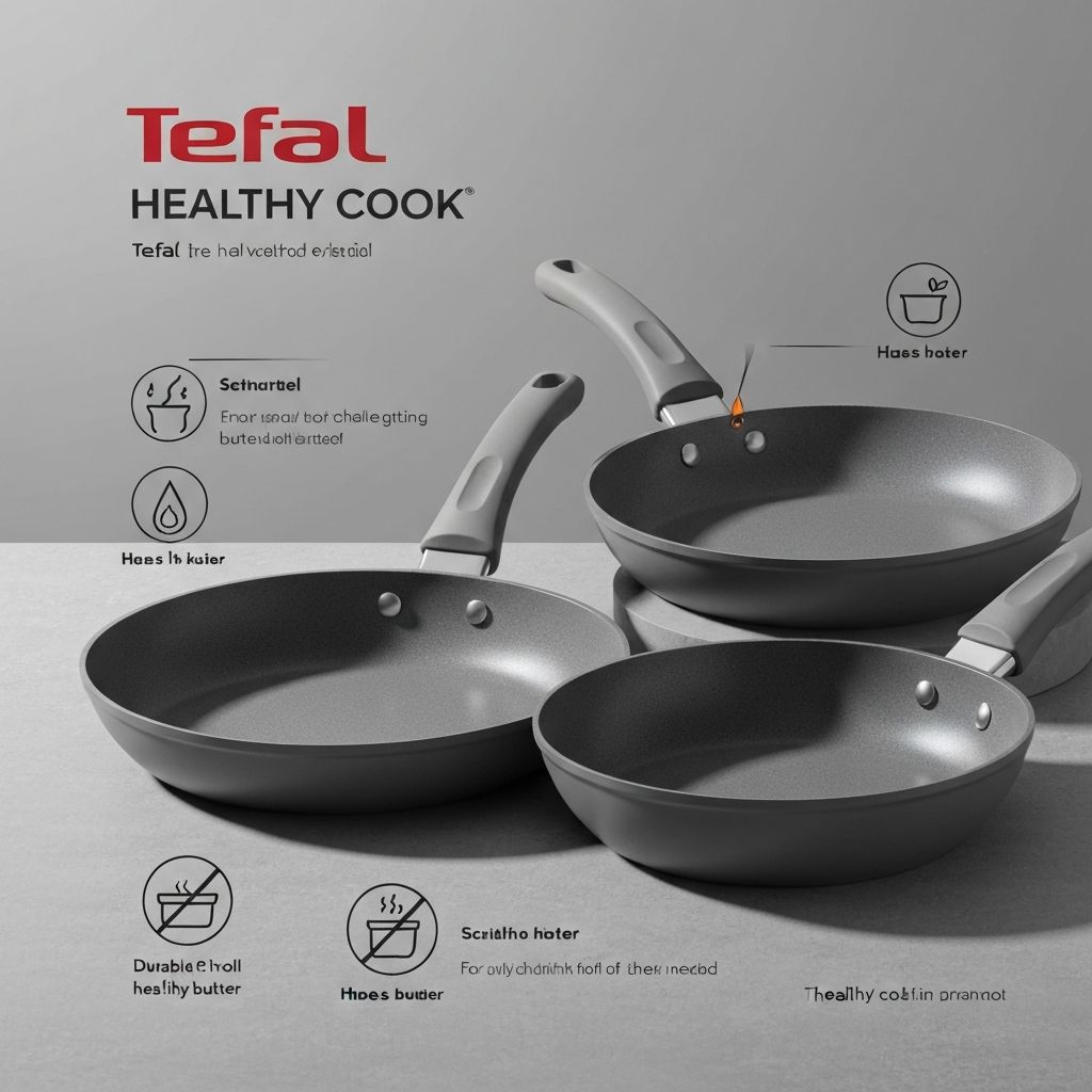Healthy Cook On E120S544 Induction Non-stick 5pc set - Grey